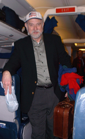 Ron Barron on Plane